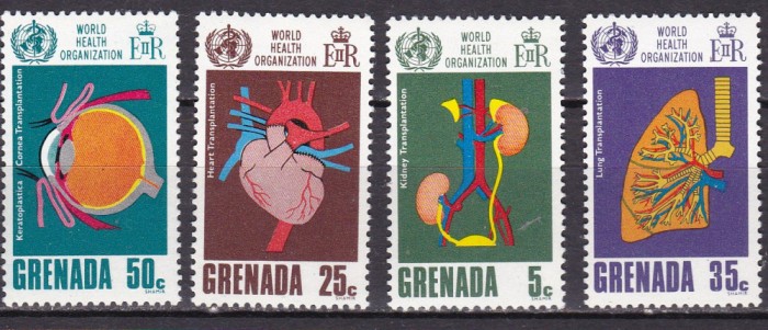 Grenada 1968 Organiz.mondiala transplant MI 293-296 MNH