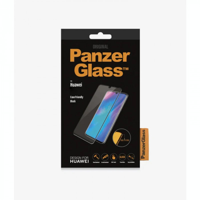 Folie Sticla PanzerGlass pentru Huawei P30 Pro Negru