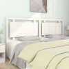 VidaXL Tăblie de pat, alb, 205,5x4x100 cm, lemn masiv de pin 817961
