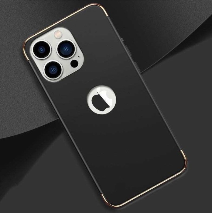 Husa compatibila cu Apple iPhone 14 PRO MAX, Elegance Luxury 3in1 Black, MyStyle&reg;