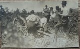 Militari romani cu tun, perioada interbelica// fotografie