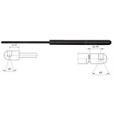 Amortizor capota MERCEDES C-CLASS (W203) (2000 - 2007) METZGER 2110371