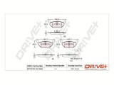 Dr!ve+ DP1010.10.1066 set placute frana,frana disc