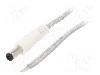 Cablu alimentare DC, cabluri, DC 5,5/2,5 mufa, transparent, 5m, BQ CABLE - DC.CAB.8610.0500
