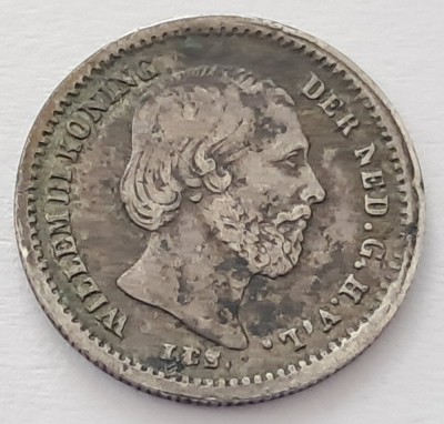 Olanda, 5 Cents 1862, Wilhelm III. 1849-1890 foto