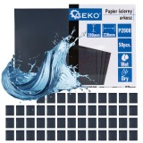 Set hartie abraziva pe baza de apa, 230 x 280 mm, P2000, 50 bucati, Geko G78495