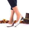 Pantofi Dama Casual Piele Naturala Ciucaleti Nude NA252E Toc 3cm (35-40) Incaltaminte Romaneasca