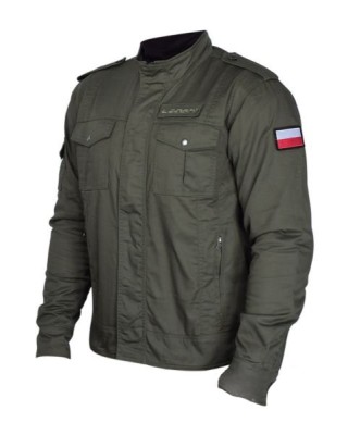 Geaca moto tip militar Leoshi, culoare verde army, marimea L Cod Produs: MX_NEW LSL00625 foto