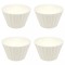 Set boluri, 8 piese, 125 ml, Plastic, Alb