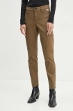 G-Star pantaloni femei, culoarea verde, mulata, high waist, D25260-C105
