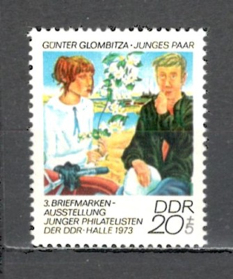 D.D.R.1973 Expozitia filatelica ptr. tineret SD.394 foto