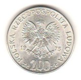 SV * Polonia 200 ZLOTI 1975 * ARGINT * - AUNC, Europa