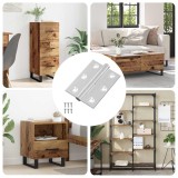 vidaXL Hinge 720 pcs Argintiu 50 x 38 x 1,3 mm Oțel 864664