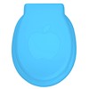 Capac pentru WC universal, din plastic, cu model mar, albastru deschis, 480 x 390 mm