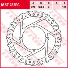 Disc frână fix față, 270/109,3x3mm 4x126mm, diametru gaură de centrare 9,3mm, spacing 0 compatibil: KAWASAKI KX 250/250F/450F 2004-2018