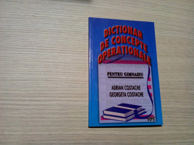 DICTIONAR DE CONCEPTE OPERATIONALE - Adrian Costache - 2003, 159 p. foto