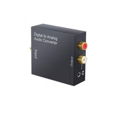 Convertor digital analog audio H-18, intrare coax si toslink, iesire coax L R si AUX