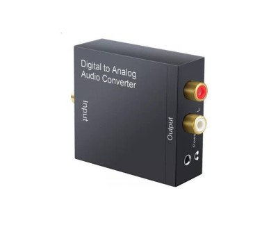 Convertor digital analog audio H-18, intrare coax si toslink, iesire coax L R si AUX foto