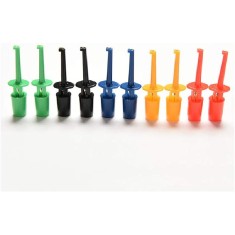 Set mini clips-uri carlig pentru testare electronica, 10 bucati