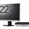 Pachet Calculator Refurbished HP EliteDesk 800 G3 Mini PC, Intel Core i7-7700T 2.90 - 3.80GHz, 8GB DDR4, 256GB SSD, Wi-Fi + Monitor 22 Inch + Windows