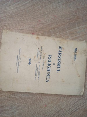 MARXISMUL SI RELIGIUNEA de NICOLAE BERDIAEFF , 1934 foto