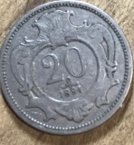 MNDSTR AUT201 - Austro-Ungaria - 20 heller 1894