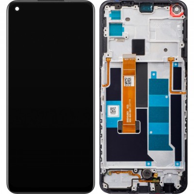 Display cu Touchscreen Realme 7 5G, cu Rama, Negru, Service Pack 4904747 foto