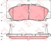 Set placute frana,frana disc HONDA ACCORD VI (CG, CK) (1997 - 2003) TRW GDB3177