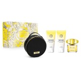 Versace Yellow Diamond - Set Cadou (Apa de Toaleta 90 ml + Lotiune corp 100 ml + Gel de dus 100 ml + Geanca cosmetice), Femei