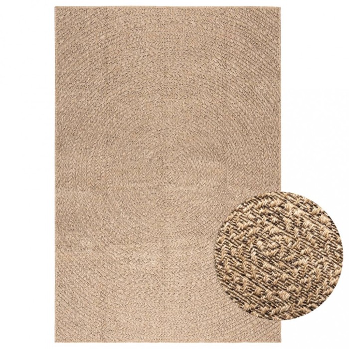 vidaXL Covor ZIZUR aspect iută 140x200 cm, pentru interior și exterior