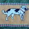 ** Peretar vechi carpeta taraneasca populara cusatura, caine, Maramures anii 60-70
