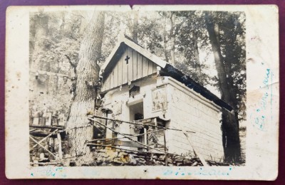 Judetul Neamt - Schitul si Stejarul de la Bisericani - RARA !! 1938 - tip fotografie, scrisa dar necirculata foto