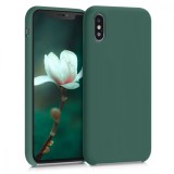 Husa pentru Apple iPhone X / iPhone XS, Silicon, Verde, 46313.166, Carcasa, Kwmobile