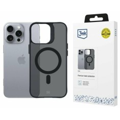 Husa de protectie 3mk Smoke MagCase pentru iPhone 16 Pro Max Semi-Transparent