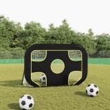 Plasa de poarta de fotbal cu tinta 120x80x80 cm poliester