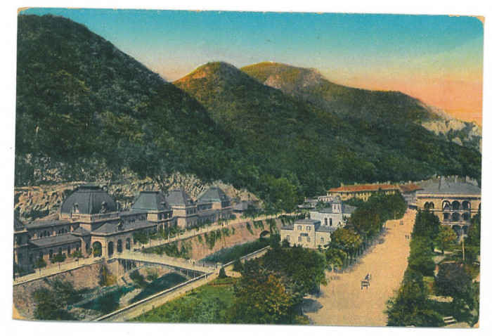 5447 - Baile HERCULANE, Caras-Severin, Romania - old postcard - used - 1920