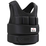 HOMCOM Vestă cu Greutăți 10 Kg, Unisex, 38 Greutăți Individuale, Căptușeală, &Icirc;nchidere Velcro, Negru | Aosom Romania