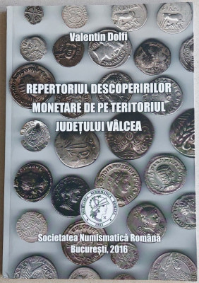 Repertoriul descoperirilor monetare din Valcea, numismatica, dedicatie autor foto