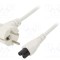 Cablu 3x0,75mm2 CEE 7/7 ştecăr unghi LIAN DUNG, IEC C5 mamă