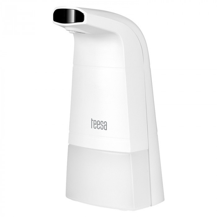 Dispenser automat pentru sapun Teesa, 310 ml, 3 x AA, ABS, 6 W, senzor miscare, LED, Alb