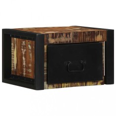 vidaXL Noptiera multicolor 40x35x25 cm lemn masiv recuperat 4015946