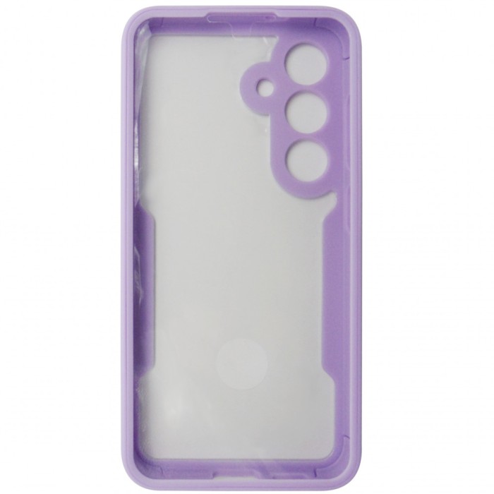 Husa tip 360, spate si fata, plastic si TPU lila, pentru Samsung Galaxy S24 5G