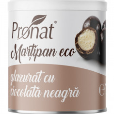 Martipan bio glazurat cu ciocolata neagra, 70g Pronat