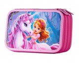 Penar 3 fermoare neechipat Unicorn si Printesa, DACO