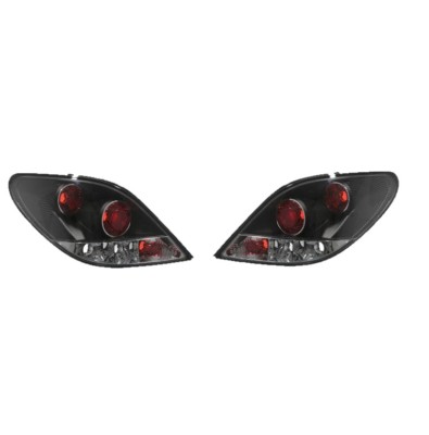 Set stopuri tuning Peugeot 207 (W), 05.2006-12.2013, model Hatchback, Taiwan, partea stanga+dreapta, negru, transparent; cu locas bec; foto