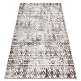 Covor Structural SOLE D3732 Aztec, caro - țesute plate bej, 120x170 cm