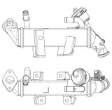 MAHLE CE 19 000P Radiator, recirculare gaze de esapament