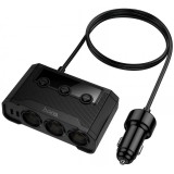 Incarcator Auto 240w 3 x Tripla &amp; 2 x USB Tip C &amp; 2 x USB A Hoco z64