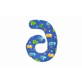 Husa aditionala pentru Perna mutifunctionala SomnArt de gravide Mami, Dinozauri