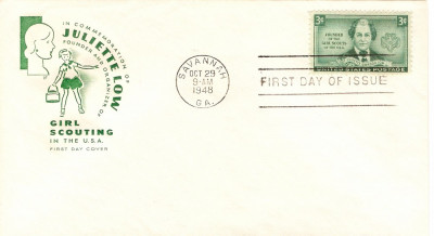 SCOUTING IN MEMORIA JULIETTE LOW FONDATOAREA GIRL SCOUTS IN USA 1948 FDC foto